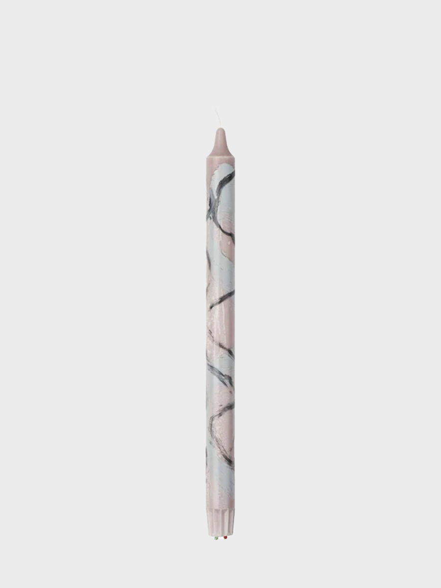 HUMDAKIN Batik Candle 30 cm. Candle 121 Lt. Stone/Stone