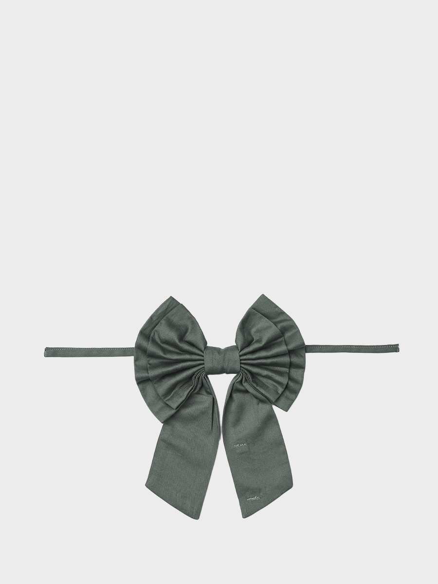 HUMDAKIN Decorative Bow Organic Textiles 03 Green Seaweed