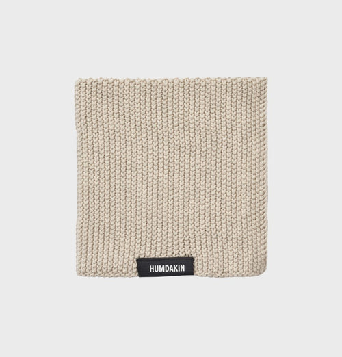 HUMDAKIN Knitted Dishcloth Organic textiles 01 Light Stone