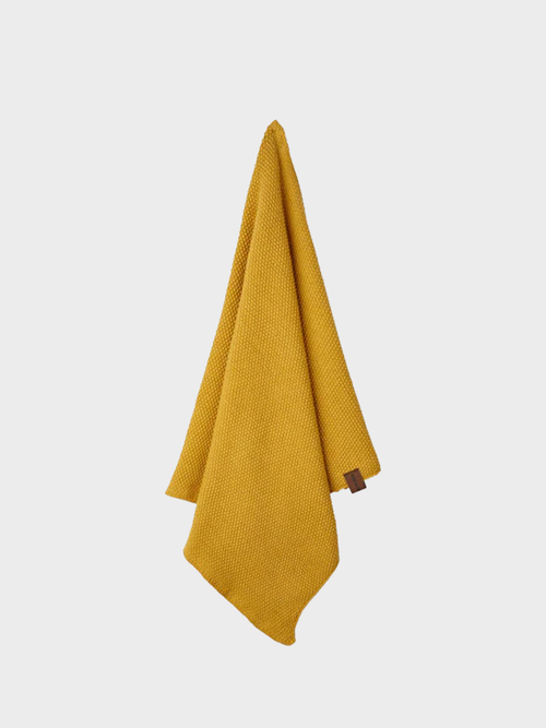 HUMDAKIN Knitted Kitchen Towel Organic textiles 08 Yellow Fall