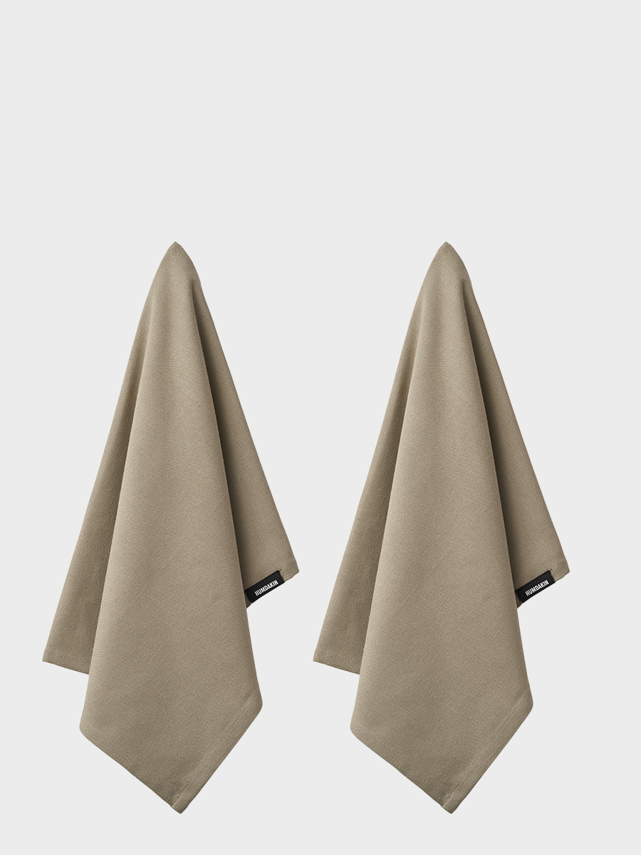 HUMDAKIN Organic Tea Towel - 2 pack Organic textiles 026 Oak