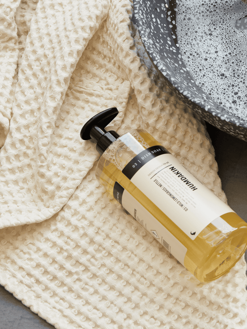 HUMDAKIN Waffle Bath Towel Organic textiles 029 Shell