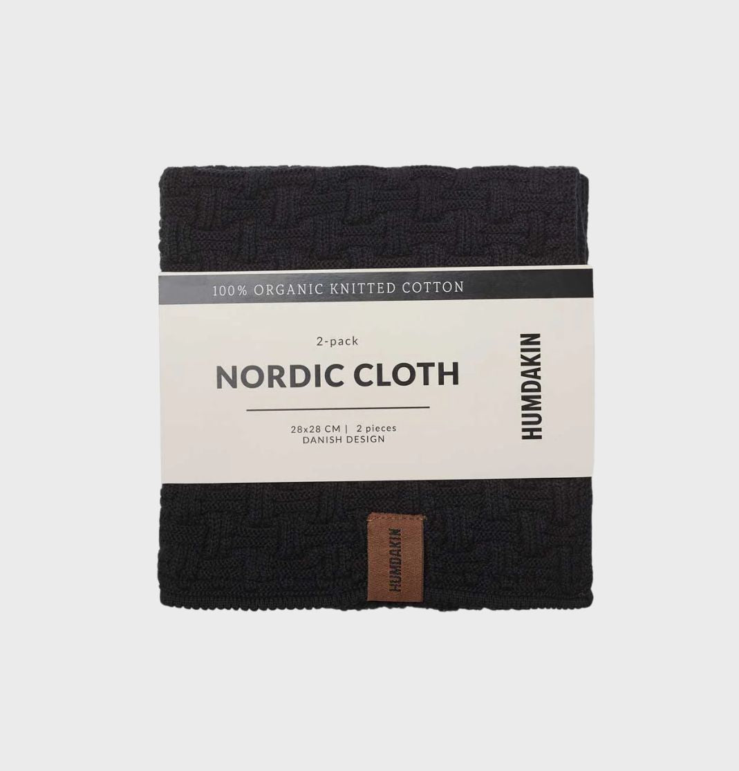 HUMDAKIN Nordic Cloth 2-pack Biologisch textiel 020 Kolen