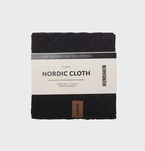 HUMDAKIN Nordic Cloth 2-pack Biologisch textiel 020 Kolen