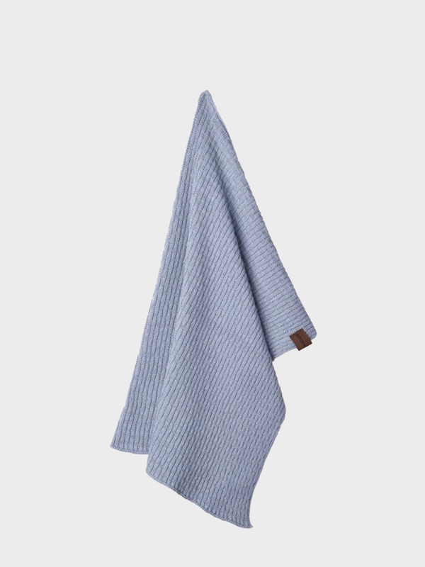 HUMDAKIN Beach Knitted Kitchen Towel Organic textiles 035 Ocean