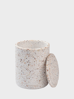 HUMDAKIN Bologna - Terrazzo Vase w. Lid Terrazzo 138 Red/Beige