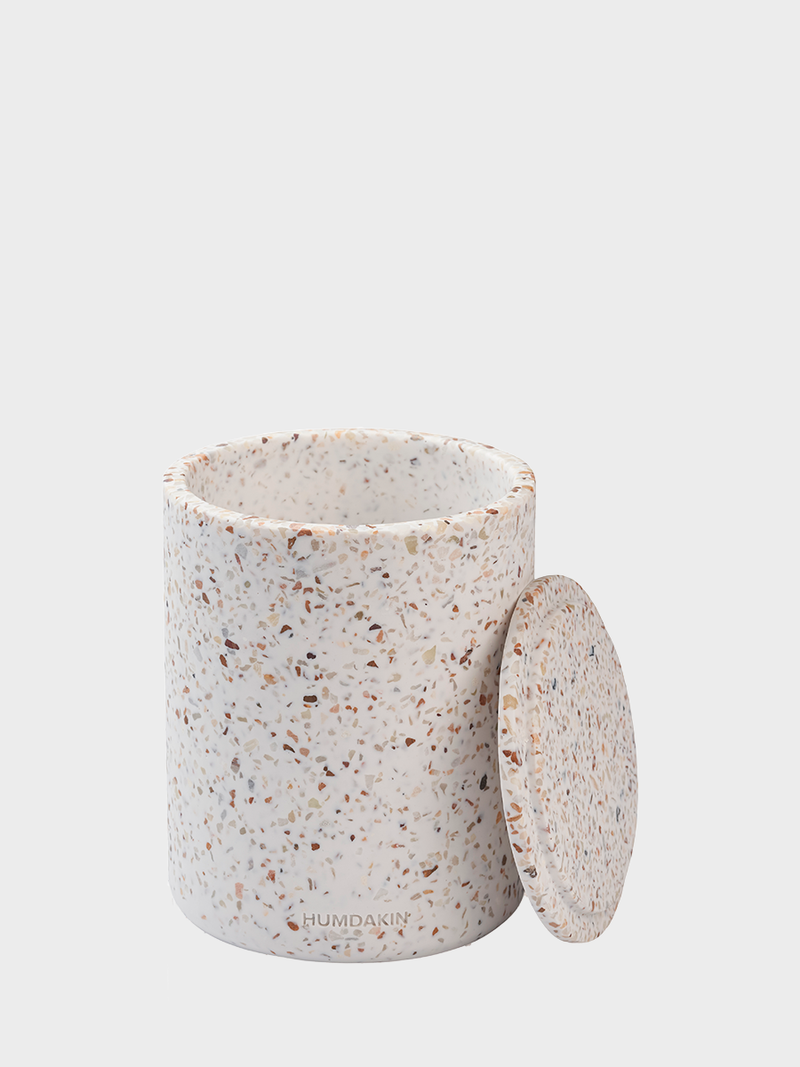 HUMDAKIN Bologna - Terrazzo Vase w. Lid Terrazzo 138 Red/Beige