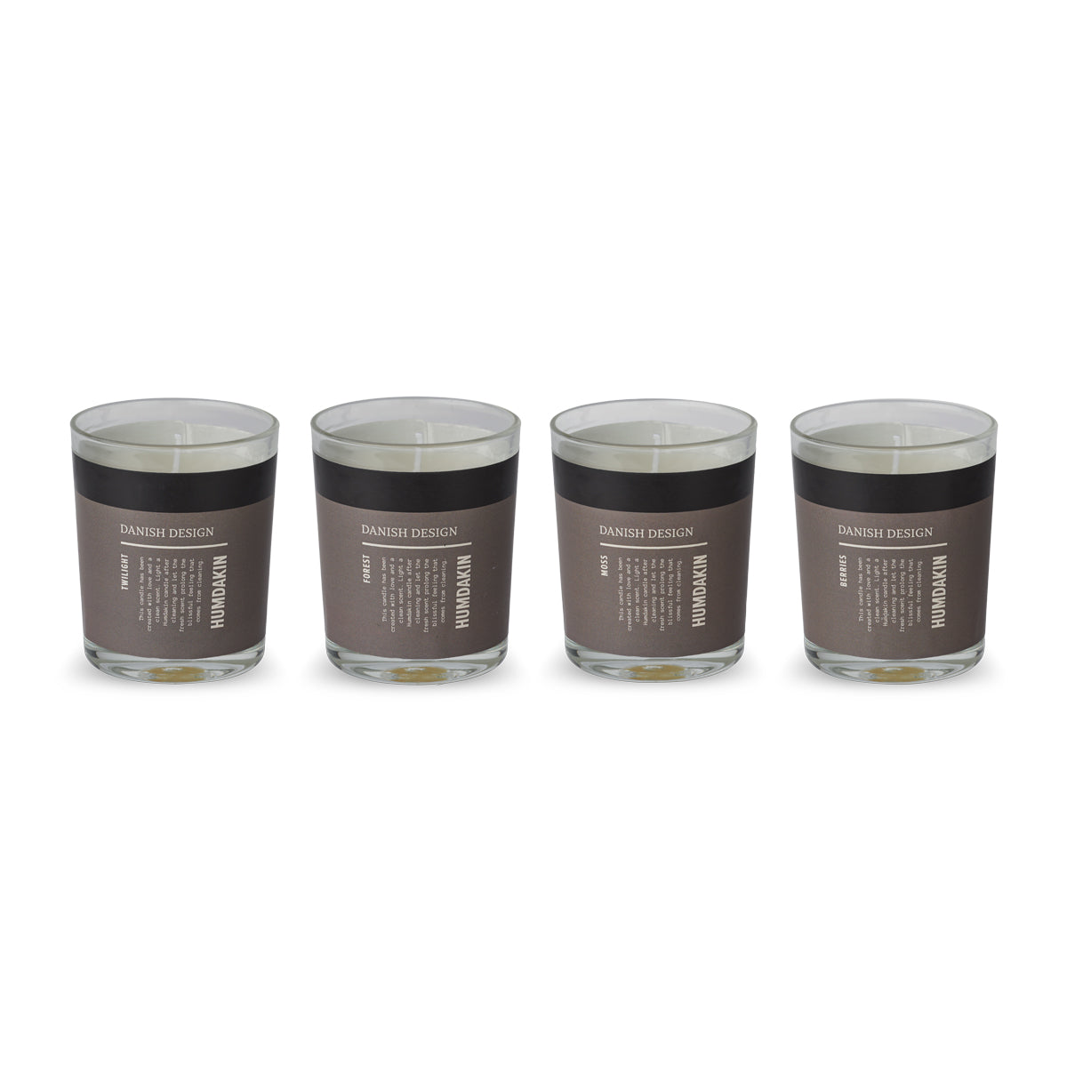 HUMDAKIN "Fresh and Clean" - scented candles, 4 pack Candle