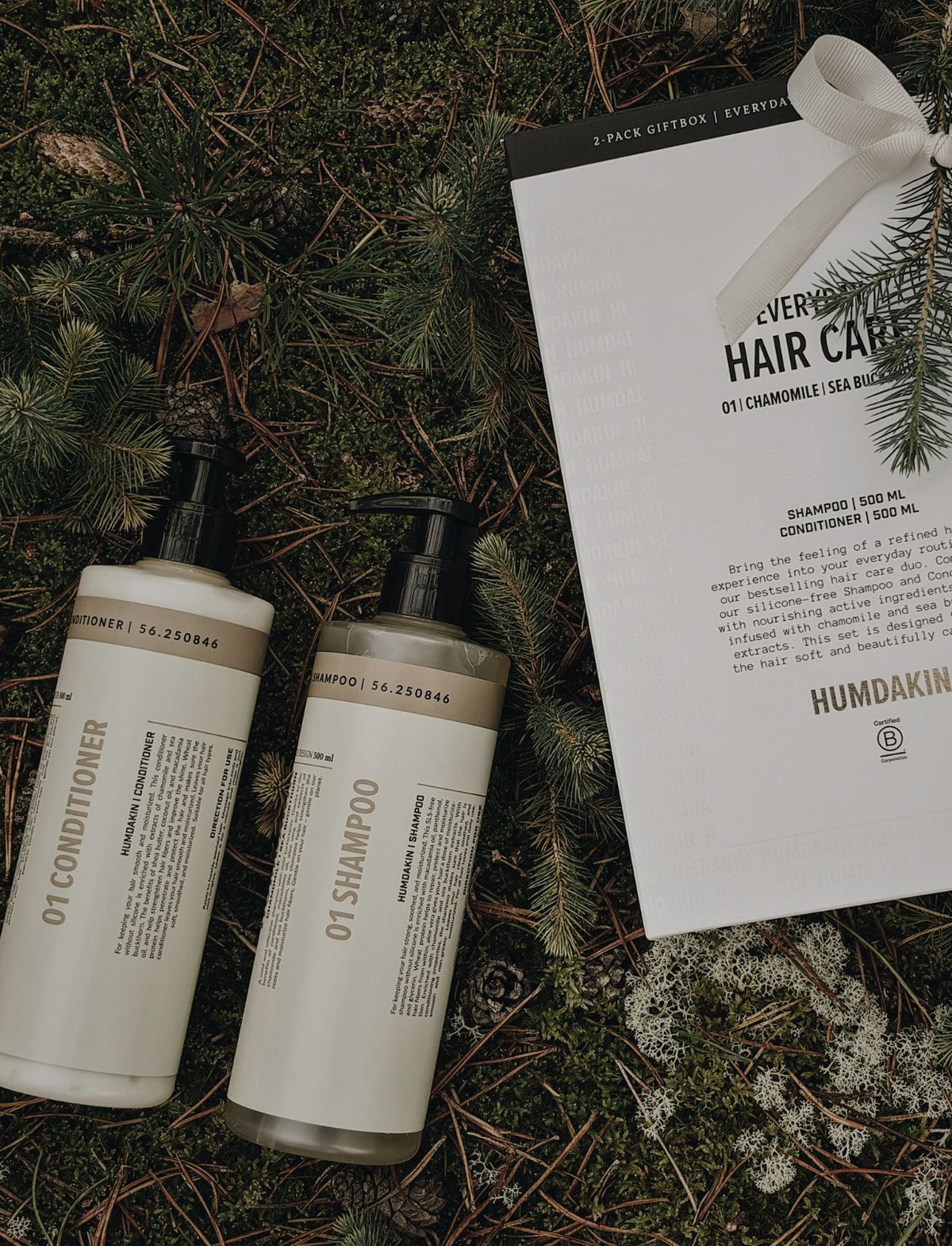HUMDAKIN Gift Box - 01 Hair Care - Chamomille & Sea Buckthorn Hair and Body Care