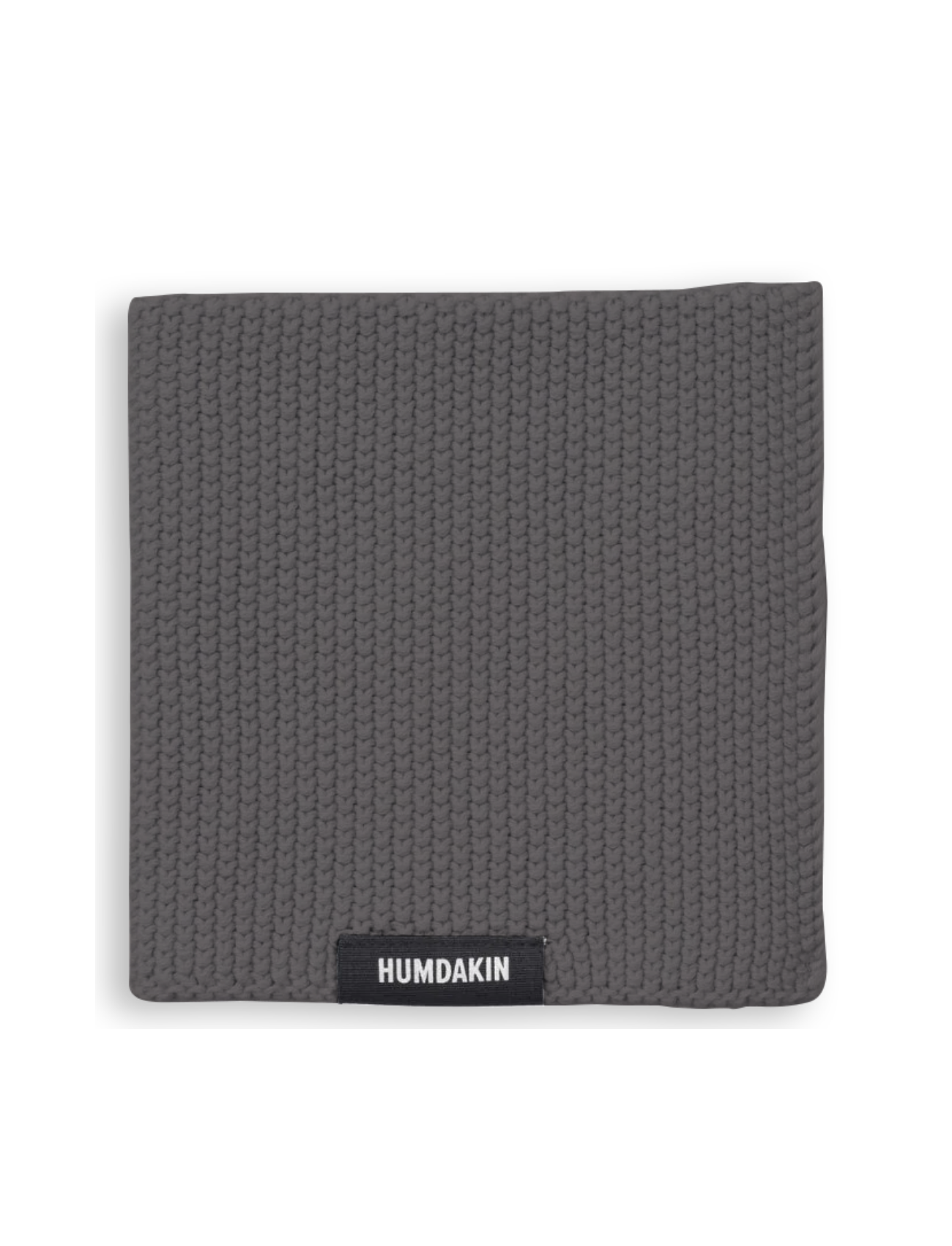 HUMDAKIN Knitted Dishcloth Organic Textiles 255 Steel Grey