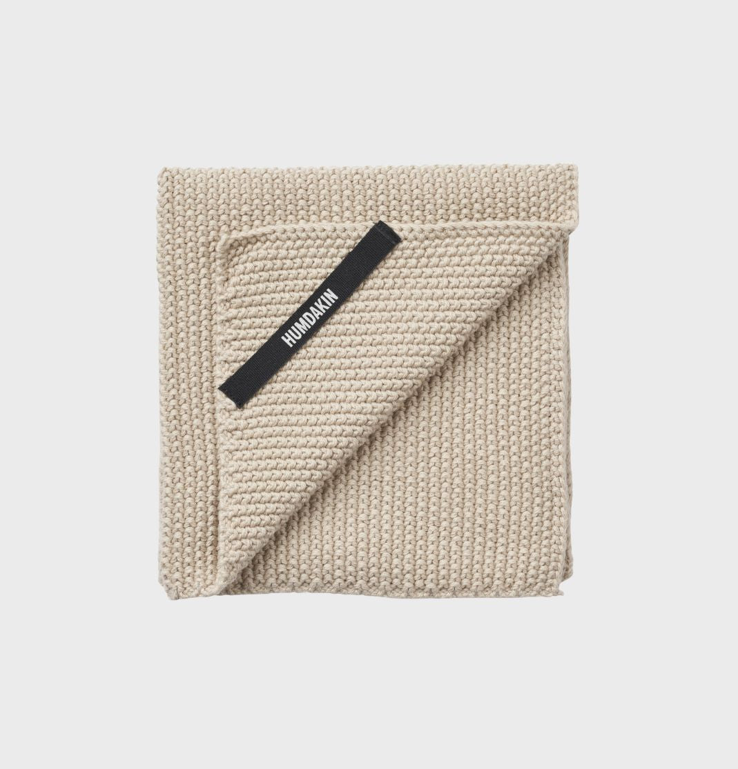 HUMDAKIN Knitted Dishcloth Organic textiles 01 Light Stone