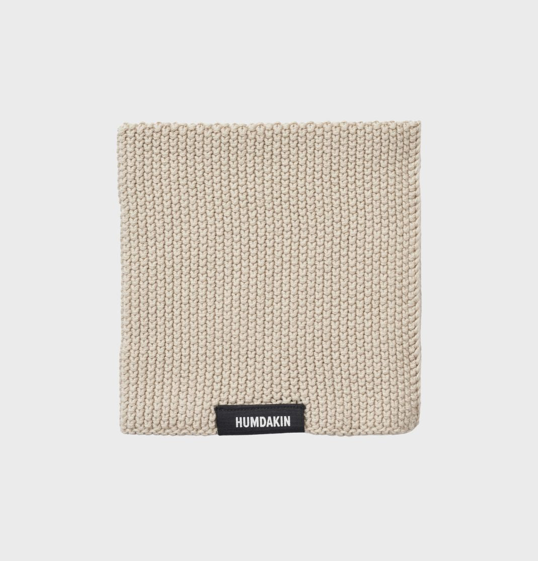 HUMDAKIN Knitted Dishcloth Organic textiles 01 Light Stone