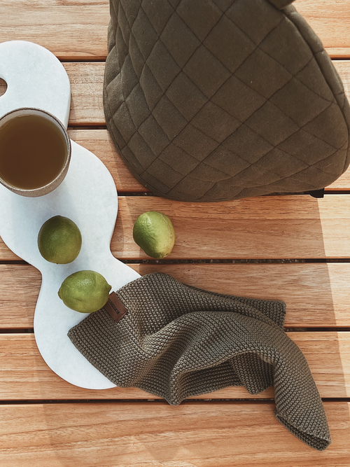 HUMDAKIN Knitted Dishcloth Organic textiles 149 Evergreen