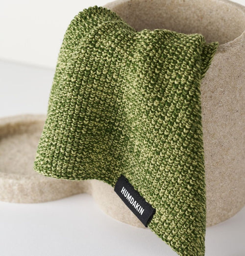 HUMDAKIN Knitted Dishcloth Organic textiles 241 Mossy