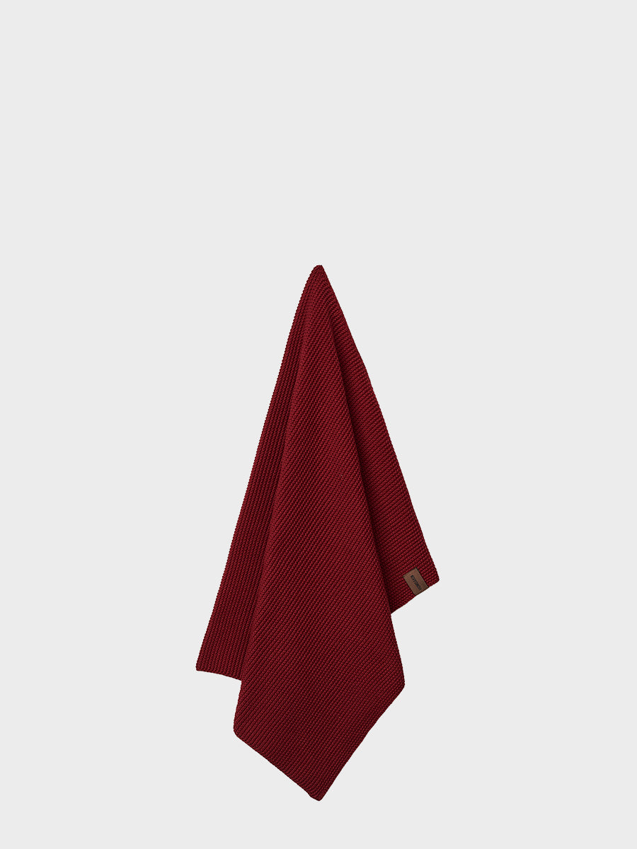 HUMDAKIN Knitted Kitchen Towel Organic Textiles 212 Maroon