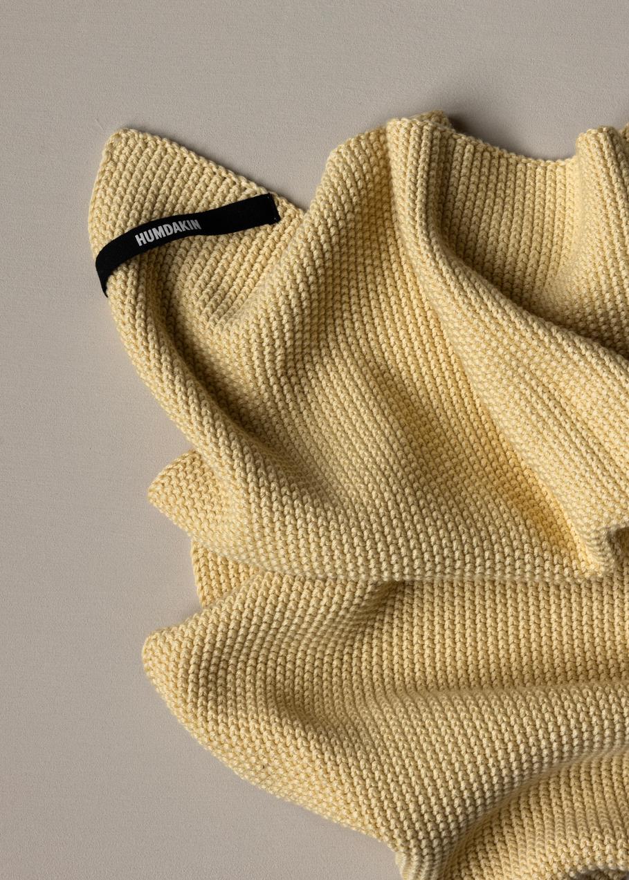 HUMDAKIN Knitted Kitchen Towel Organic Textiles 246 Soft Sand