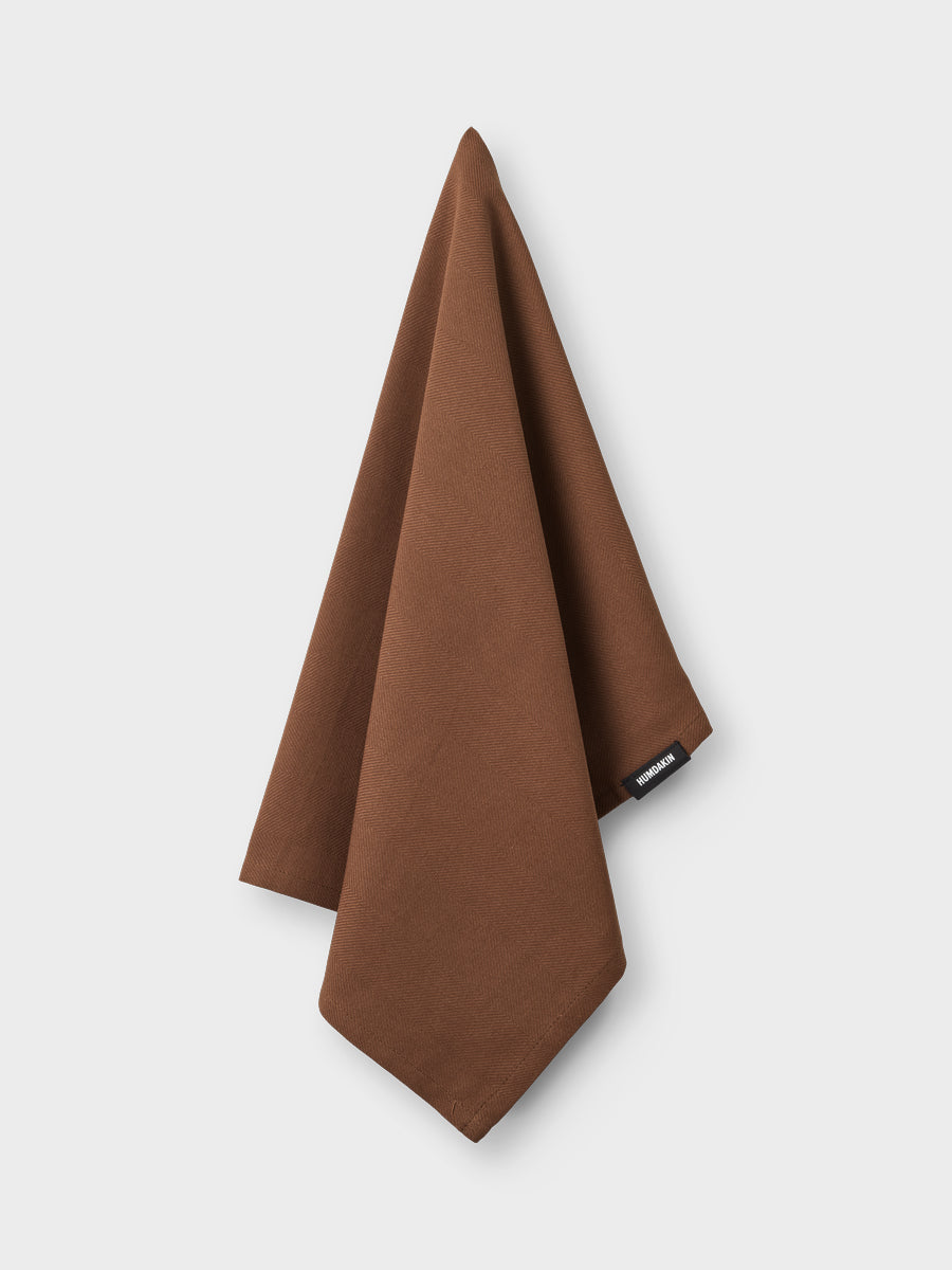 HUMDAKIN Knitted Kitchen Towel Organic Textiles 256 Bison Brown