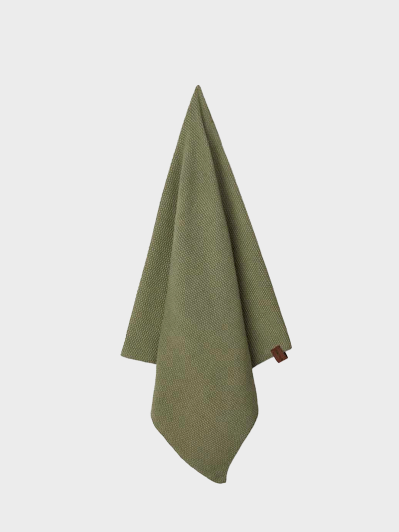 HUMDAKIN Knitted Kitchen Towel Organic textiles 028 Fern