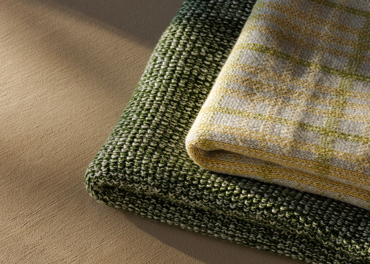 HUMDAKIN Knitted Kitchen Towel Organic textiles 242 Frosty Mist