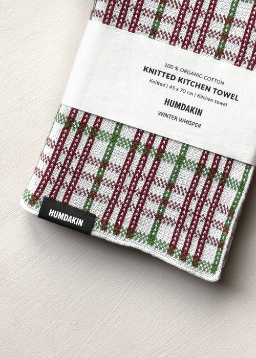 HUMDAKIN Knitted Kitchen Towel Organic textiles 244 Winter Whisper