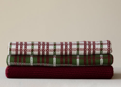 HUMDAKIN Knitted Kitchen Towel Organic textiles 244 Winter Whisper