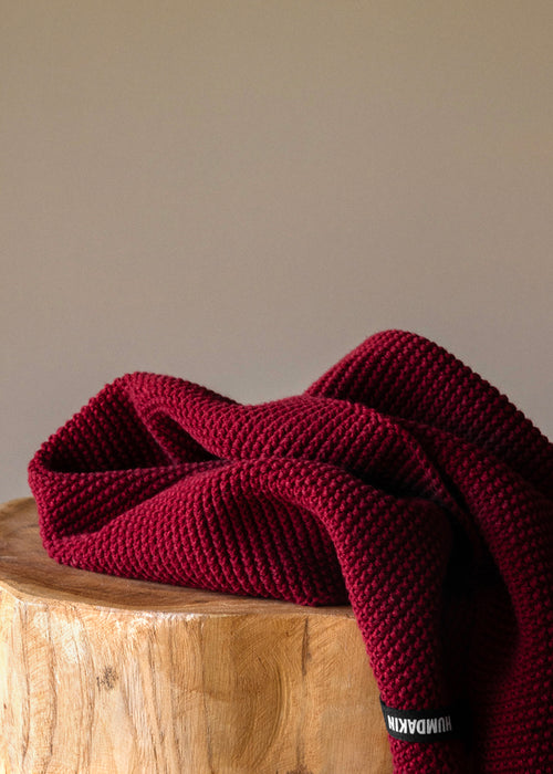 HUMDAKIN Knitted Kitchen Towel Organic textiles 247 Rosewood