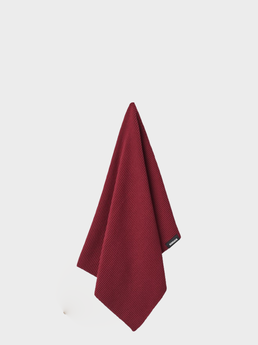 HUMDAKIN Knitted Kitchen Towel Organic textiles 247 Rosewood
