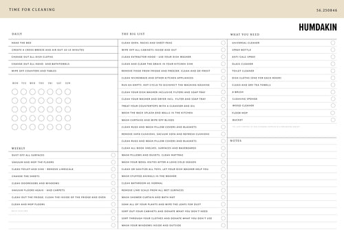 HUMDAKIN Monthly planner POS material 00 Neutral/No color