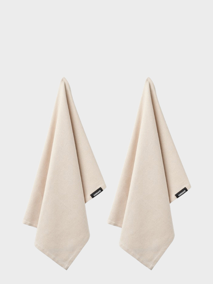 HUMDAKIN Organic Tea Towel - 2 pack Organic Textiles 229 Undyed