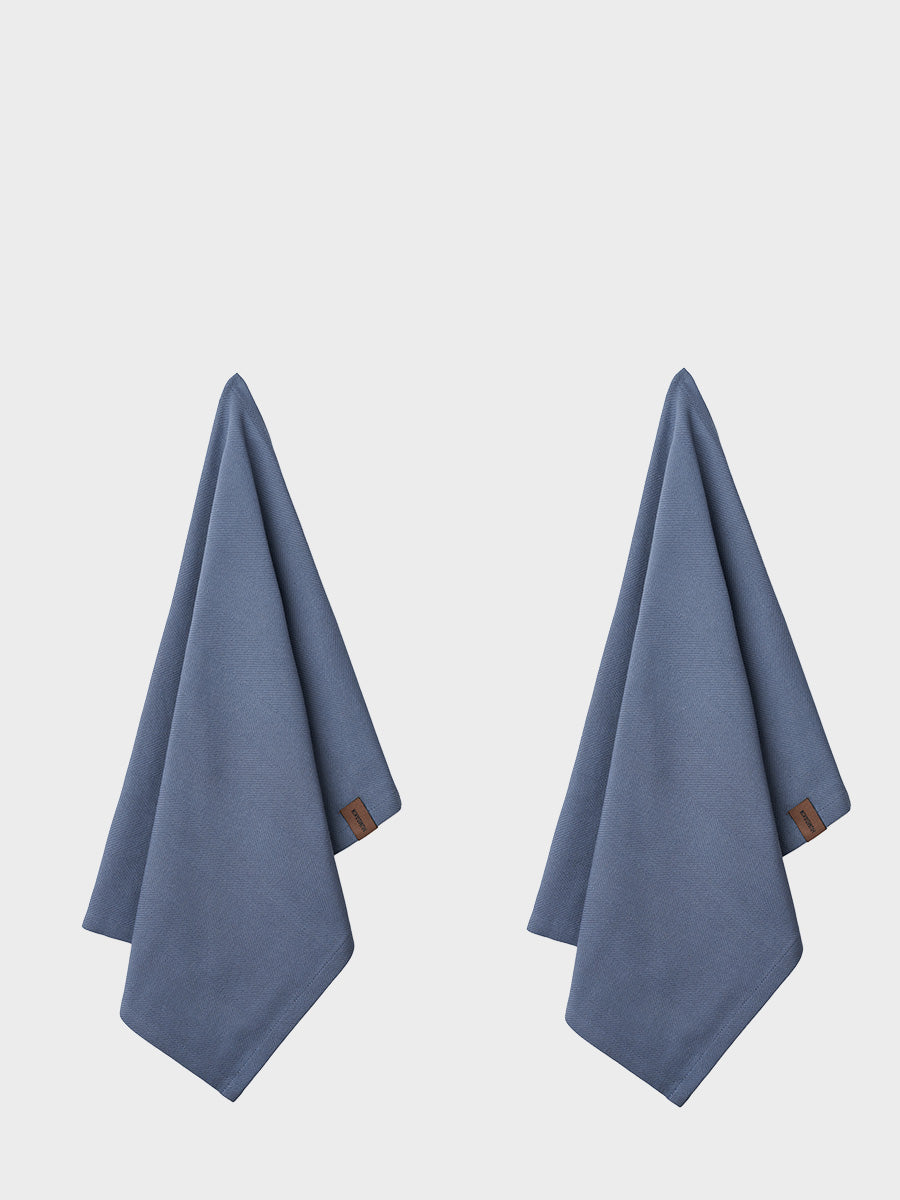 HUMDAKIN Organic Tea Towel - 2 pack Organic textiles 209 Blue Stone
