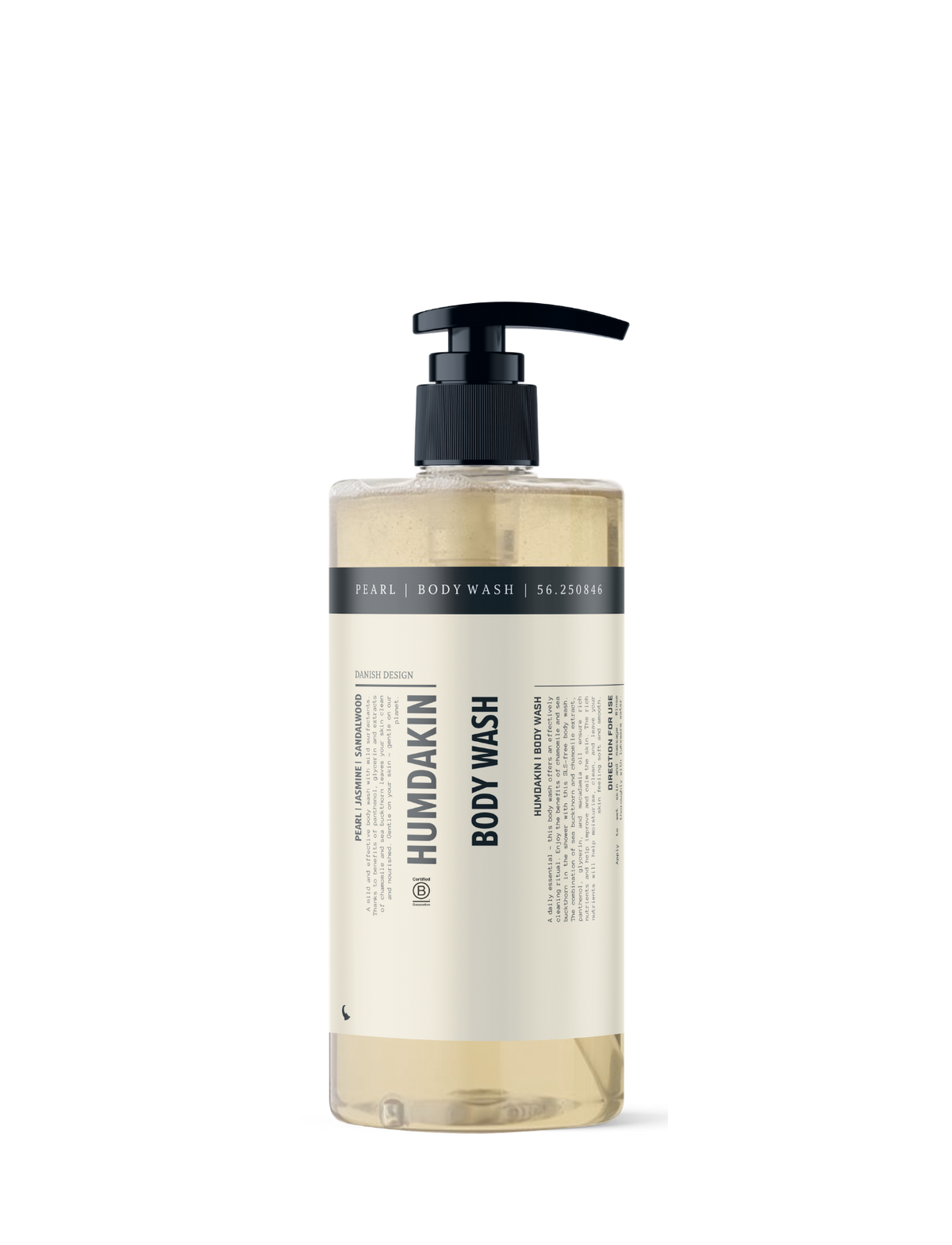 HUMDAKIN Pearl Body Wash - Jasmine & Sandalwood Hair and Body Care