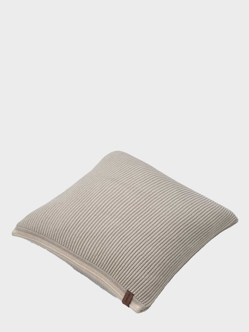 HUMDAKIN Rib Pillow Organic textiles 134 Lt.Stone/Shell