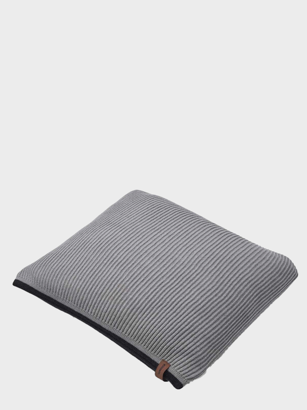 HUMDAKIN Rib Pillow Organic textiles 135 Stone/Coal