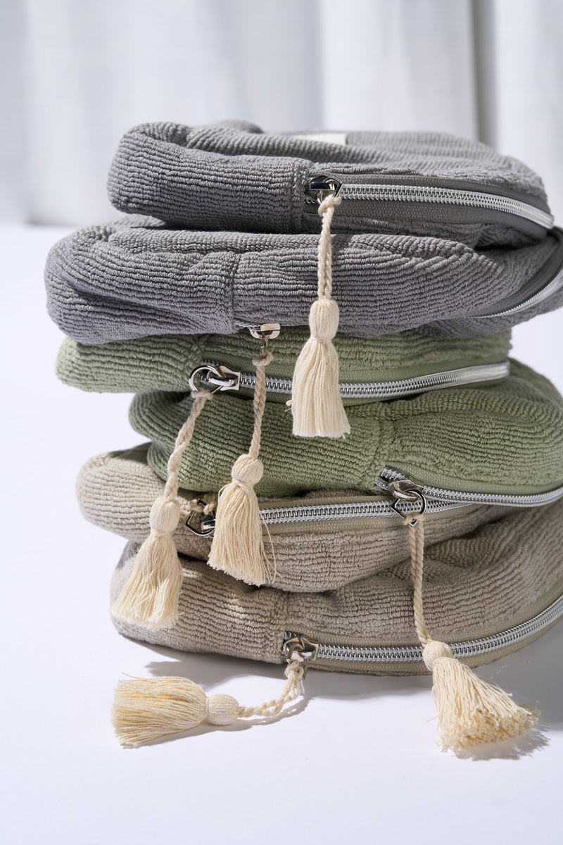 Terry Toiletry Bag - Light Stone