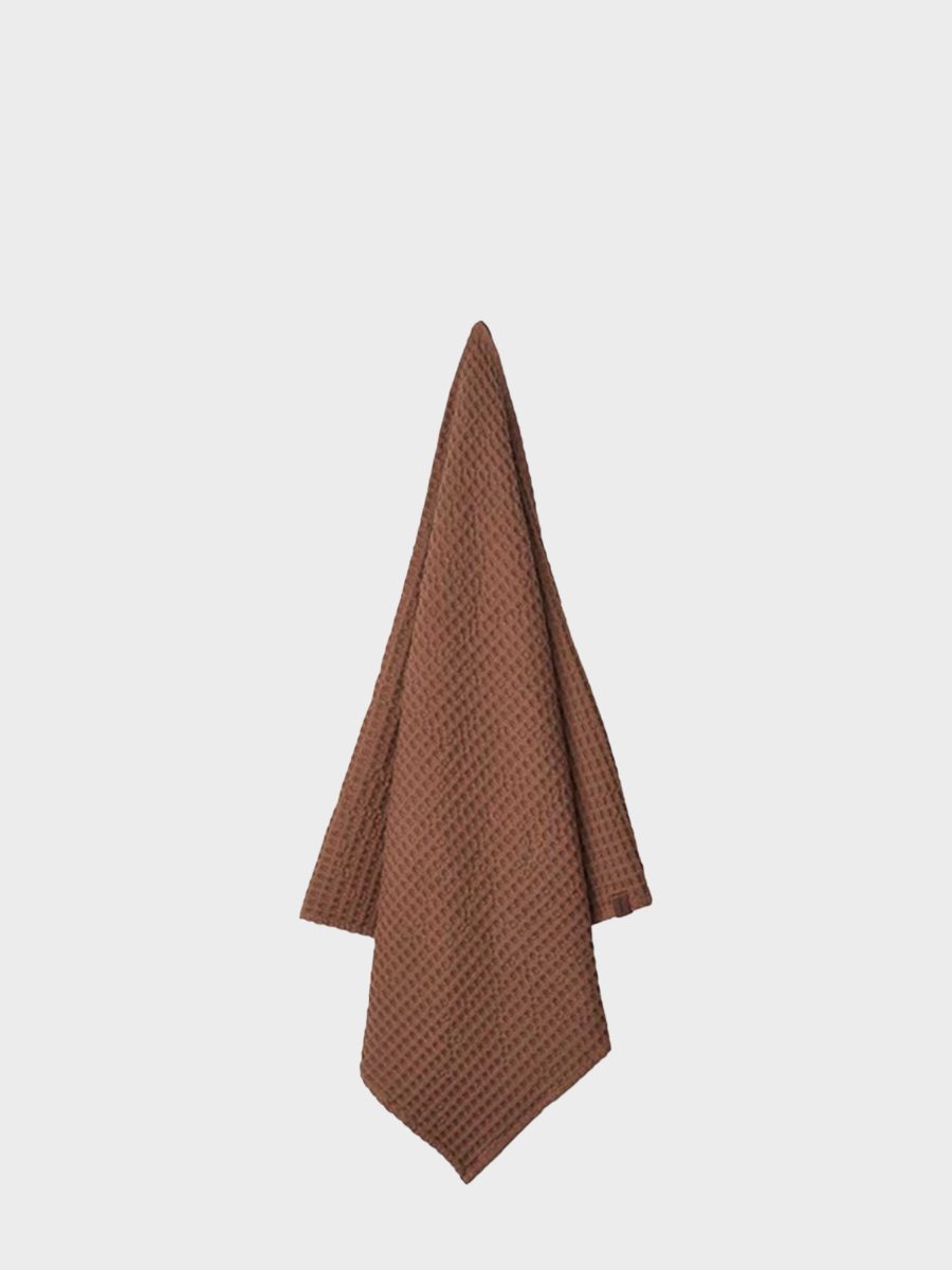 HUMDAKIN Waffle Bath Towel Organic textiles 113 Acorn