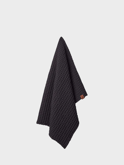 HUMDAKIN Waffle Hand Towels Organic textiles 020 Coal