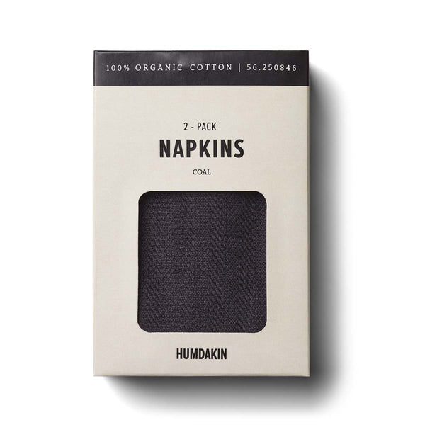 HUMDAKIN Napkins - 2 pack Organic textiles 020 Coal