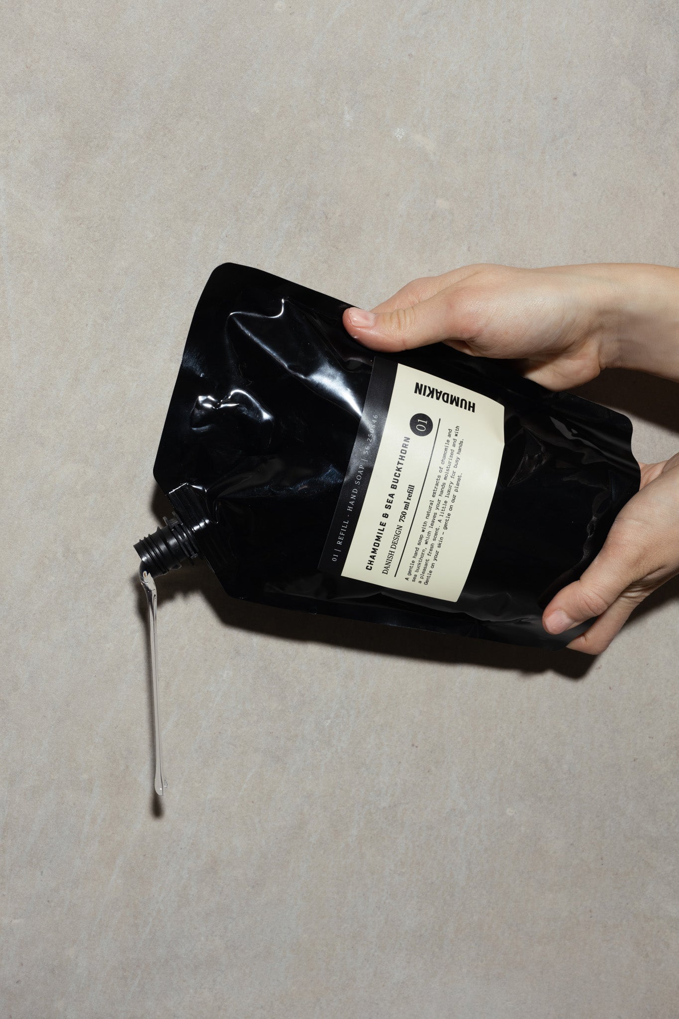 HUMDAKIN 01 Handzeep - 750 ml. Navulling Handverzorging 00 Neutraal/Ne kleur