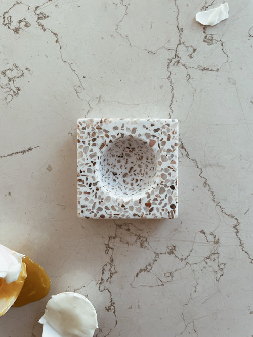 HUMDAKIN Eierschaal Single Terrazzo 138 Rood/Beige