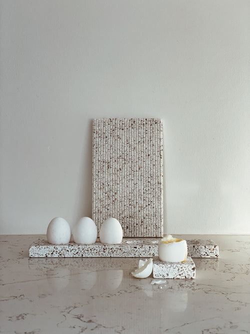 HUMDAKIN Eierschaal Single Terrazzo 138 Rood/Beige