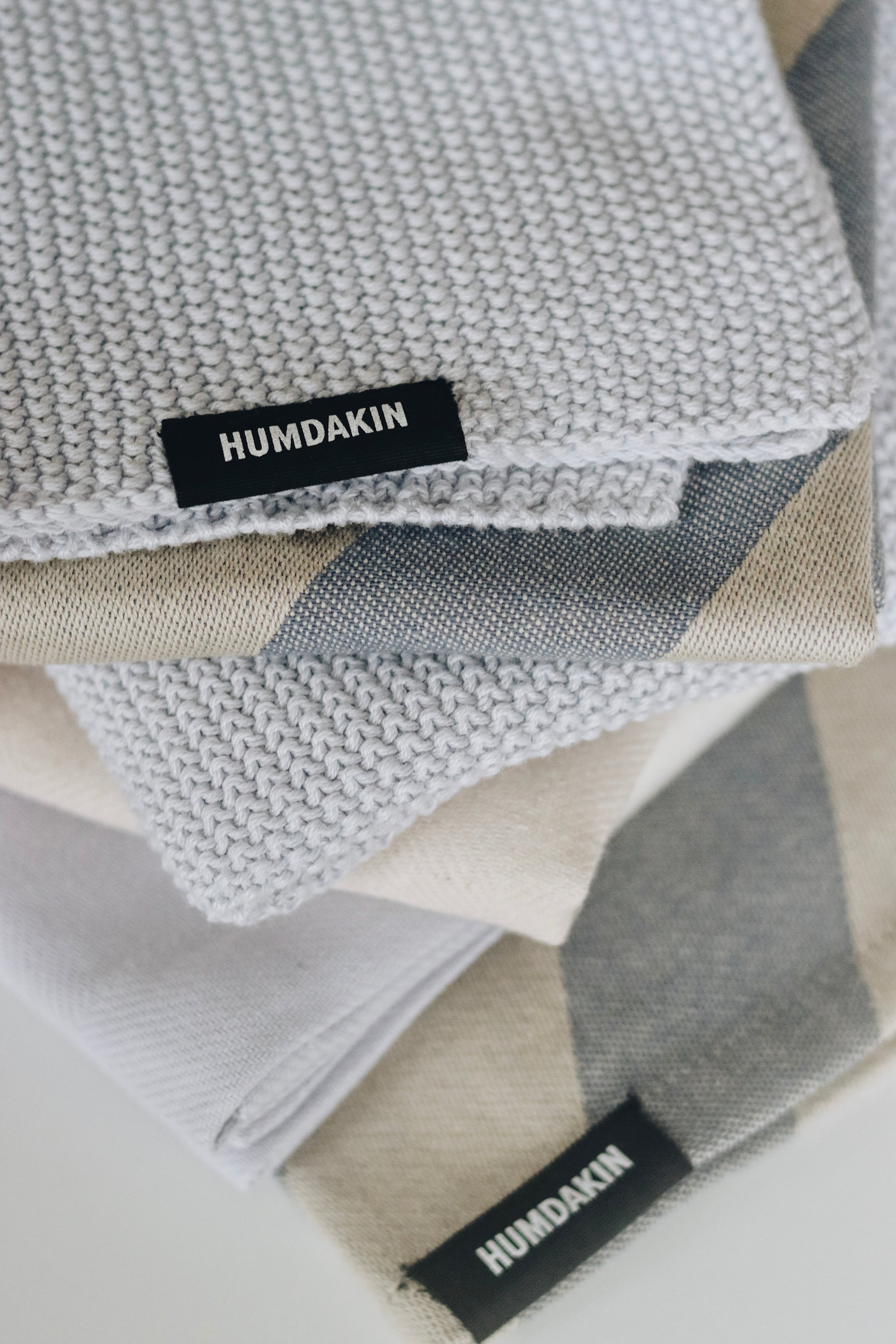 HUMDAKIN Gebreide vaatdoek Biologisch textiel 215 Blauw Glas