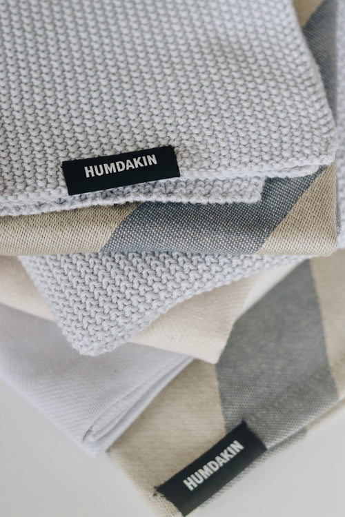 HUMDAKIN Gebreide vaatdoek Biologisch textiel 215 Blauw Glas