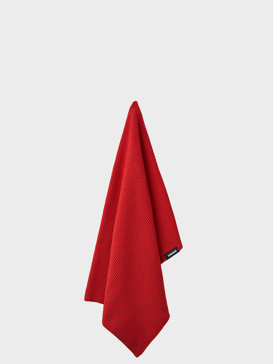 HUMDAKIN Gebreide Keukendoek Biologisch textiel 235 Rushing Red