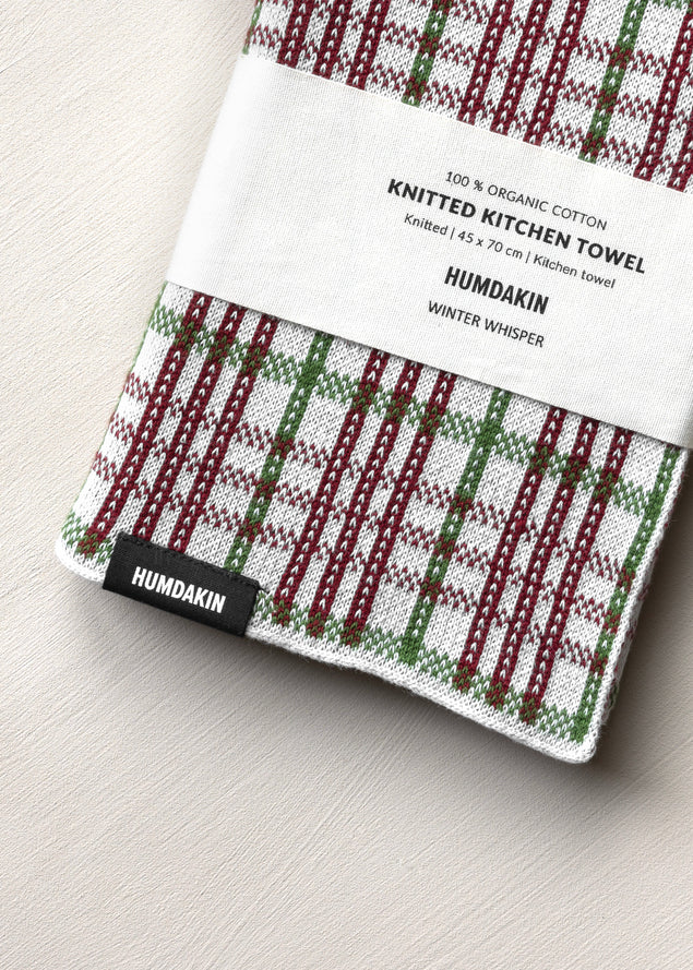 HUMDAKIN Gebreide keukendoek Biologisch textiel 244 Winter Whisper