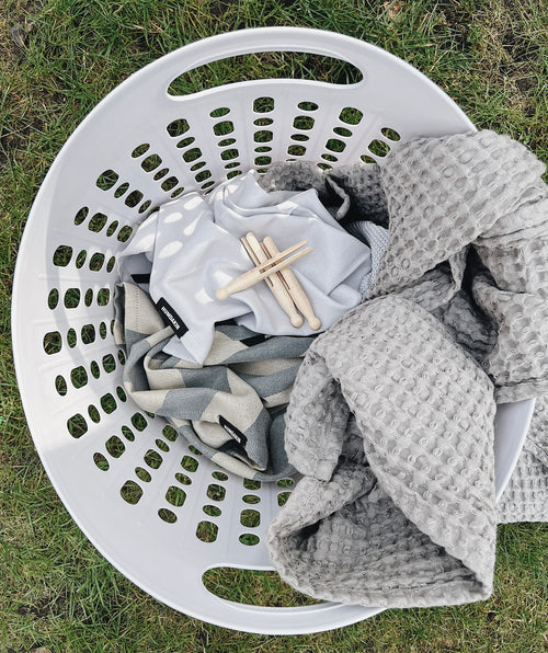 HUMDAKIN Wasmand - Recyclebare Plastic Wasmand 215 Blauw Glas