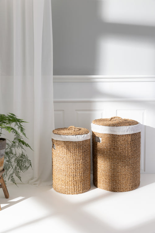 HUMDAKIN Wasserij Hamper Set Wasserij 230 Biologisch Katoen Voering