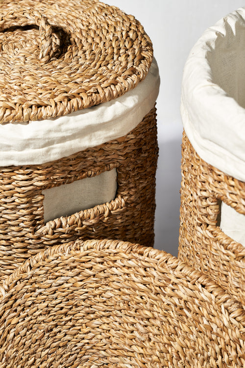 HUMDAKIN Wasserij Hamper Set Wasserij 230 Biologisch Katoen Voering