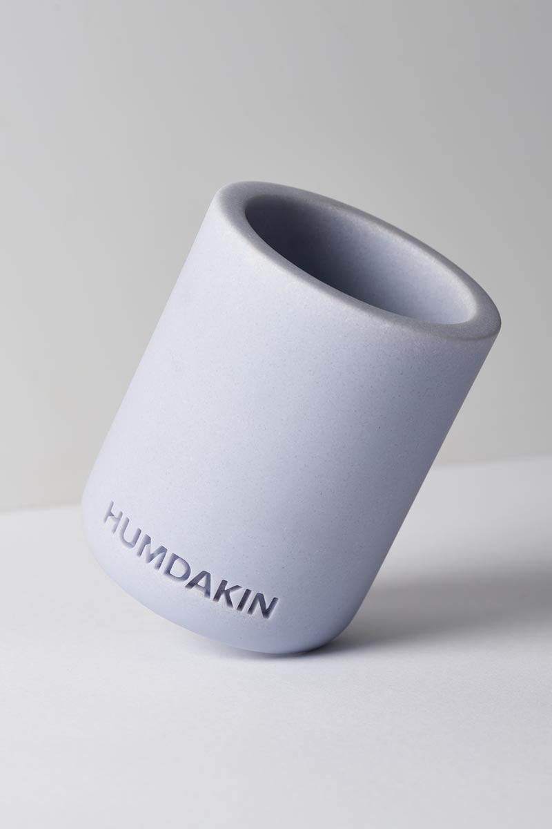 HUMDAKIN Licht Sandstone Tandenborstel Mok Sandstone 215 Blauw Glas