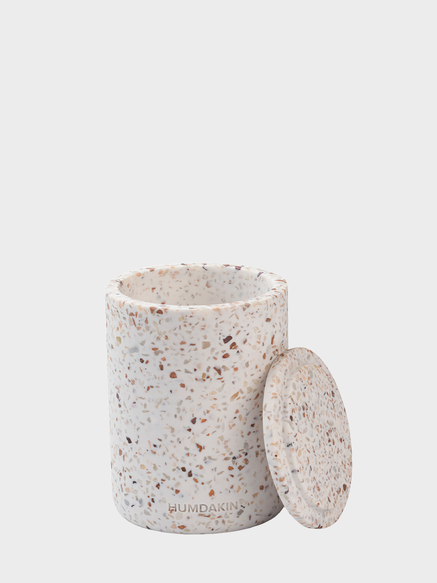 HUMDAKIN Lucca - Terrazzo vaas met deksel Terrazzo 138 Rood/Beige