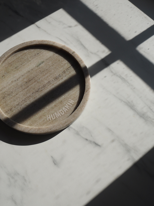 HUMDAKIN Marmeren Dienblad - Rond Marmer 119 Bruin